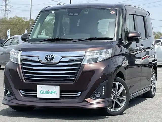 トヨタ ルーミー カスタムG 道央・札幌 2019(平31)年 3.6万km プラムブラウンパールクリスタルシャイン ４WD/寒冷地仕様/純正ディーラーOPナビ/CD/DVD/BT/フルセグ/プリクラッシュセーフティ/横滑り防止装置/クルーズコントロール/レーンキープアシスト/クリアランスソナー/バックカメラ/ビルトインETC/ドライブレコーダー/革巻きステアリング/ステアリングリモコン/プッシュスタート/スマートキー/LEDヘッドライト/オートライト/オートハイビーム/フォグランプ/電動格納ミラー/ウィンカーミラー/純正フロアマット/ドアバイザー/純正エンジンスターター/純正AW付冬タイヤ積込/165/65/R14/2023年/山5mm