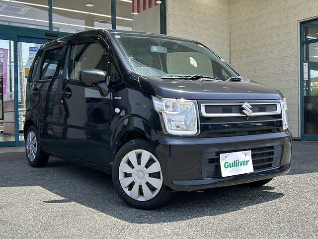 スズキ ワゴンＲ HYBRID FX 愛知県 2017(平29)年 11.3万km ブルーイッシュブラックパール3 /ディーラー9インチメモリナビ/（Bluetooth/フルセグTV/DVD）//バックカメラ（全周囲）//ドラレコ前後//アイドリングストップ//リモコンキー//スペアキー×１//取説//保証書