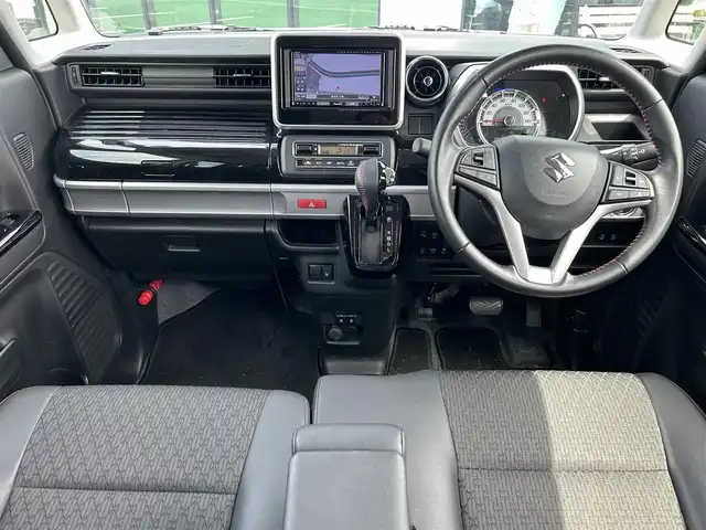 スズキ スペーシア カスタム HYBRID XS 奈良県 2021(令3)年 3.3万km ピュアホワイトパール/ブラック2トーン 社外ナビ　/フルセグ　/ＥＴＣ　/Ｂｌｕｅｔｏｏｔｈ　/両側パワースライドドア　/クルーズコントロール　/コーナーセンサー　/ドライブレコーダー　/シートヒーター　/純正アルミホイール　/ＬＥＤヘッドライト/スペアキー　/衝突被害軽減システム