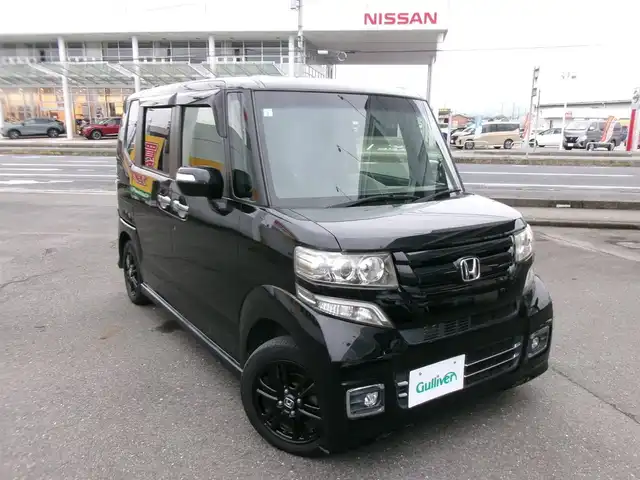 ホンダ Ｎ ＢＯＸ カスタム SSブラックSパッケージ 群馬県 2017(平29)年 12.4万km クリスタルブラックパール ワンオーナー/8インチSDナビ/バックカメラ/両側パワースライドドア/シートヒーター/HID/ETC