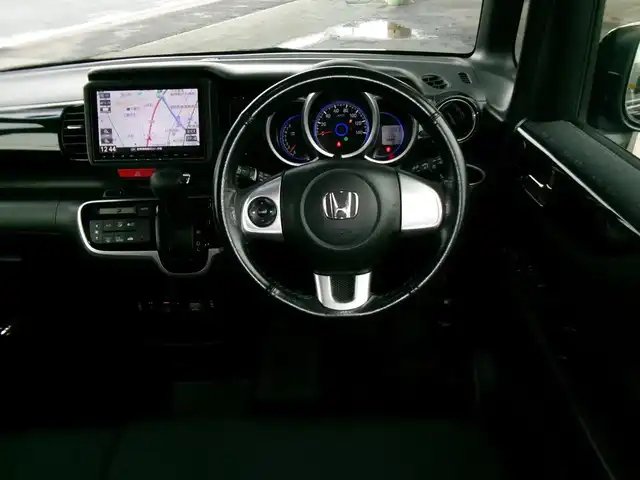ホンダ Ｎ ＢＯＸ カスタム SSブラックSパッケージ 群馬県 2017(平29)年 12.4万km クリスタルブラックパール ワンオーナー/8インチSDナビ/バックカメラ/両側パワースライドドア/シートヒーター/HID/ETC