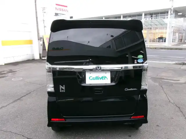 ホンダ Ｎ ＢＯＸ カスタム SSブラックSパッケージ 群馬県 2017(平29)年 12.4万km クリスタルブラックパール ワンオーナー/8インチSDナビ/バックカメラ/両側パワースライドドア/シートヒーター/HID/ETC