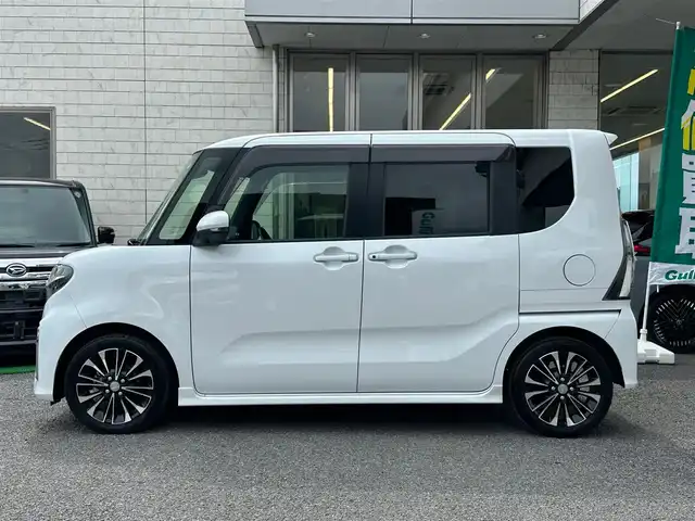 ダイハツ タント カスタム RS セレクション 茨城県 2020(令2)年 6.1万km シャイニングホワイトパール 純正ディスプレーオーディオ/全方位モニター/バックガイドカメラ/ビルトインETC/レーダークルーズコントロール/両側パワースライドドア/前席シートヒーター/ハーフレザーシート/スマートキー/プッシュスタート/純正15インチアルミホイール/純正LEDヘッドライト/純正LEDフォグライト/オートライト/取扱説明書/新車時保証書
