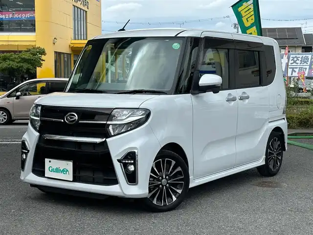 ダイハツ タント カスタム RS セレクション 茨城県 2020(令2)年 6.1万km シャイニングホワイトパール 純正ディスプレーオーディオ/全方位モニター/バックガイドカメラ/ビルトインETC/レーダークルーズコントロール/両側パワースライドドア/前席シートヒーター/ハーフレザーシート/スマートキー/プッシュスタート/純正15インチアルミホイール/純正LEDヘッドライト/純正LEDフォグライト/オートライト/取扱説明書/新車時保証書
