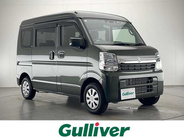 スズキ エブリイ JOIN 宮崎県 2022(令4)年 0.9万km クールカーキPM 禁煙車/ハイルーフ/衝突被害軽減ブレーキ/純正7型ディスプレイオーディオ/（FMAM/Bluetooth/スマホ連携）/純正バックカメラ/純正キセノンオートライト/純正ラバーマット/社外コムテック360°ドライブレコーダー/社外ETC/両側スライドドア/レーンディパーチャーアラート/クリアランスソナー/トランクションコントロール/オーバーヘッドコンソール/パワーステアリング/パワーウインドウ/電動格納ミラー/リアプライバシーガラス/ドアバイザー/WSRSエアバック/ABS/リモコンキー/スペアキー/新車時保証書/取扱い説明書