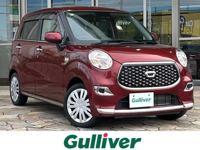 ダイハツ キャスト スタイル X リミテッド SAⅢ 静岡県 2020(令2)年 2.2万km ファイアークォーツレッドM 純正メモリナビ/・CD/・DVD/・フルセグＴＶ/・Bluetooth/・USB/・AM/・FM/主要装備/・衝突軽減/・横滑り防止装置/・レーンキープ/・バックカメラ/・シートヒーターD/N席/・ETC/・ステリモ/・スマートキー/・プッシュスタート/・スペアキー1本/・ハロゲンヘッドライト/・オートライト/・オートハイビーム/・純正フロアマット