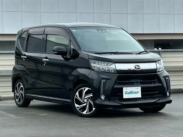 ダイハツ ムーヴ カスタム RS ハイパーLTD SAⅢ 静岡県 2019(平31)年 6万km ブラックマイカメタリック 純正7型ナビ/（FM/AM/CD/DVD/SD/Bluetooth/フルセグTV）/ETC/全周囲カメラ/ドラレコ/オートライト/オートハイビーム/純正フロアマット/ベンチシート/フルフラットシート/コーナーセンサー/純正15AW