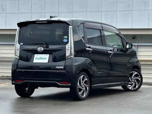 ダイハツ ムーヴ カスタム RS ハイパーLTD SAⅢ 静岡県 2019(平31)年 6万km ブラックマイカメタリック 純正7型ナビ/（FM/AM/CD/DVD/SD/Bluetooth/フルセグTV）/ETC/全周囲カメラ/ドラレコ/オートライト/オートハイビーム/純正フロアマット/ベンチシート/フルフラットシート/コーナーセンサー/純正15AW