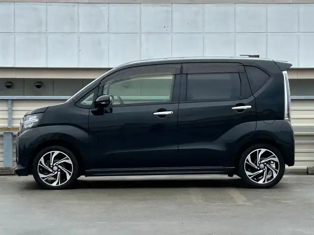 ダイハツ ムーヴ カスタム RS ハイパーLTD SAⅢ 静岡県 2019(平31)年 6万km ブラックマイカメタリック 純正7型ナビ/（FM/AM/CD/DVD/SD/Bluetooth/フルセグTV）/ETC/全周囲カメラ/ドラレコ/オートライト/オートハイビーム/純正フロアマット/ベンチシート/フルフラットシート/コーナーセンサー/純正15AW