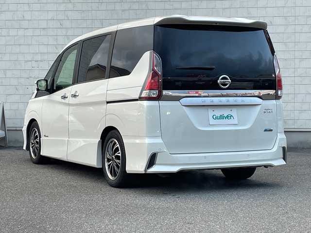 日産 セレナ ハイウェイスター Vセレクション 山口県 2017(平29)年 6万km ブリリアントホワイトパール エマージェンシーブレーキ/純正ナビ/バックカメラ/全周囲カメラ/プロパイロット/クルーズコントロール/デジタルインナーミラー/両側パワースライド/前後ドライブレコーダー/オートライト/アイドリングストップ/前後コーナーセンサー/クリアランソナー/ドアバイザー/電動格納ミラー/純正フロアマット/ETC