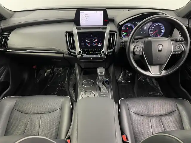 トヨタ クラウン ハイブリッド RS アドバンス 埼玉県 2018(平30)年 8.7万km プレシャスブラックパール 全方位 液晶ミラー HUD BSM 温冷シート ETC 前後ドライブレコーダー メモリー付パワーシート 衝突軽減システム レーダークルーズコントロール レーンキープアシスト アドバンストパーク
