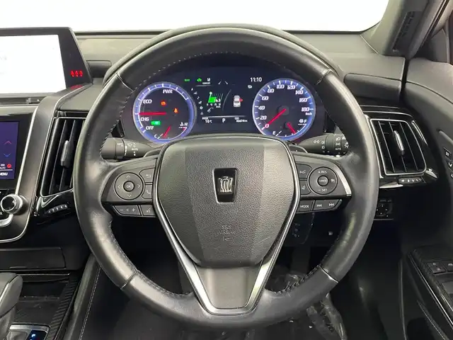 トヨタ クラウン ハイブリッド RS アドバンス 埼玉県 2018(平30)年 8.7万km プレシャスブラックパール 全方位 液晶ミラー HUD BSM 温冷シート ETC 前後ドライブレコーダー メモリー付パワーシート 衝突軽減システム レーダークルーズコントロール レーンキープアシスト アドバンストパーク