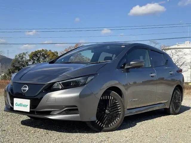 日産 リーフ X Vセレクション 兵庫県 2022(令4)年 1.7万km ダークメタルグレー 純正ナビ/アラウンドビューモニター/インテリジェントルームミラー/フルセグTV/Bluetooth接続可/プロパイロット/ふらつき警報/充電ケーブル有/全席シートヒーター/ビルトインETC2.0/ドライブレコーダー前後別タイプ