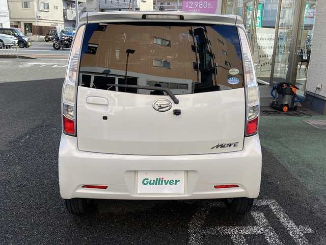 ダイハツ ムーヴ カスタム X 大阪府 2011(平23)年 10.2万km パールホワイトⅢ 純正ナビ/フルセグテレビ/バックカメラ/DVD再生有り/純正アルミホイール/純正フロアマット/プッシュスタート/ETC/ABS/ドアバイザー