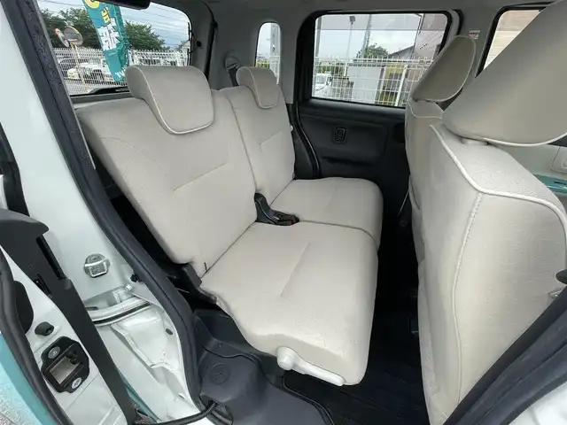 ダイハツ ムーヴ キャンバス X メイクアップ リミテッド SAⅢ 群馬県 2019(令1)年 4.1万km パールホワイトⅢ/ファインミントメタリック 2トーン 注：返品サービス対象車両　MD落札待ち/純正ディーラーSDナビ（Bluetooth/CD/DVD/iPod）/車外全方位カメラ/フルセグTV/社外ETC/両側パワースライドドア/前方社外ドライブレコーダー/USB入力端子/ABS/横滑り防止装置/後方コーナーセンサー/レーンキープアシスト/オートマチックハイビーム/Wエアバッグ/プッシュスタート/スマートキー/フォグライト/ドアバイザー/保証書/取扱説明書