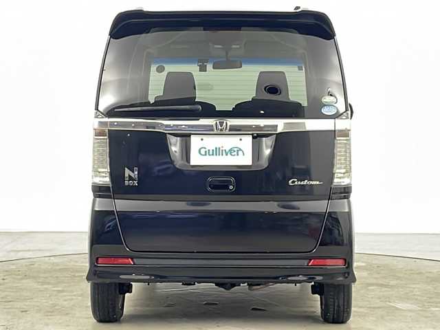 ホンダ Ｎ ＢＯＸ カスタム G Lパッケージ 道央・札幌 2015(平27)年 6.3万km スマートブラック ・4WD/・社外ナビ&DVD&CD&SD&BT&フルセグ/・左側パワースライドドア/・ETC/・社外前方ドライブレコーダー/・前席シートヒーター/・ドアミラーヒーター/・ステアリングスイッチ/・横滑り防止/・プッシュスタート/・HIDヘッドライト/・オートライト/・社外AW冬タイヤ積込