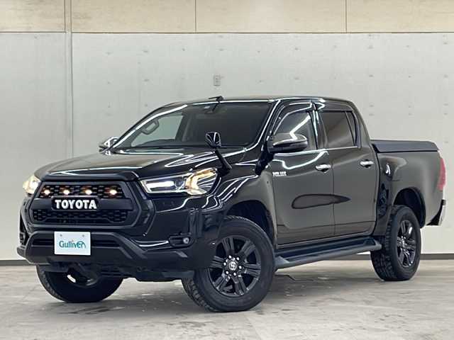トヨタ ハイラックス Z 道央・札幌 2021(令3)年 5.3万km アティチュードブラックマイカ /4WD//純正SDナビ/（AM/FM/CD/DVD/Bluetooth/フルセグ/ラジオ）//プリクラッシュセーフティ//横滑り防止装置//レーダークルーズコントロール//ダウンヒルアシストコントロール//レーンキープアシスト//クリアランスソナー//ロードサインアシスト//バックカメラ//ドライブレコーダー//ビルトインETC//センターデフロック//アイドリングストップ//ステアリングリモコン//MTモード付AT//プッシュスタート//スマートキー//LEDヘッドライト//オートライト//オートエアコン//フォグランプ//電動格納ミラー//ウィンカーミラー//フロアマット//ドアバイザー//スペアキー