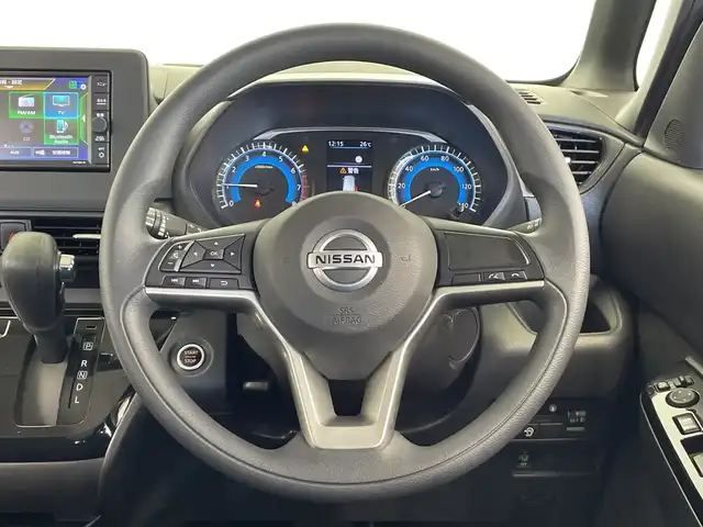 日産 ルークス ハイウェイスター X 栃木県 2021(令3)年 3.2万km アトランティックブルー メモリーナビ/（ＣＤ／Ｂｌｕｅｔｏｏｔｈ／フルセグＴＶ/ＡＵＸ）/全方位カメラ/エマージェンシーブレーキ/前方ドラレコ/片側パワースライドドア/オートライト/LEDヘッドライト/横滑り防止装置/フォグランプ/スマートキー/プッシュスタート/アイドリングストップ/ステアリングスイッチ/電動格納ミラー/純正アルミホイール/純正フロアマット