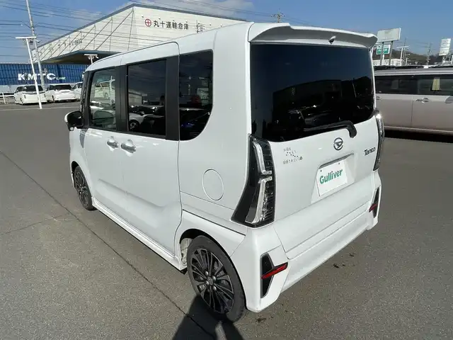 ダイハツ タント カスタム RS 岡山県 2019(令1)年 2.6万km シャイニングホワイトパール 純正ナビ　/(AM/FM/CD/BT)/両側パワースライドドア/バックカメラ/衝突軽減/レーンキープアシスト/レーダークルーズコントロール/オートライト/オートマチックハイビーム/シートヒーター/プッシュスタート/ETC/純正15インチアルミホイール/純正フロアマット/アイドリングストップ/ハーフレザー/サンシェード/電格ミラー