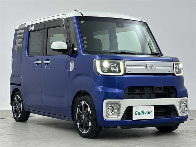 ダイハツ ウェイク G ターボ　レジャーエディション SA Ⅱ 愛知県 2016(平28)年 4万km パールホワイトⅢ/ブルーマイカメタリック 2トーン 純正ナビ　（Bluetooth）　（CD）/フルセグＴＶ　/衝突被害軽減システム　/ビルトインＥＴＣ　/前後コーナーセンサー　/レーンキープアシスト　/横滑り防止装置　/ＬＥＤライト　/両側パワースライドドア　/ドライブレコーダー　/オートライト