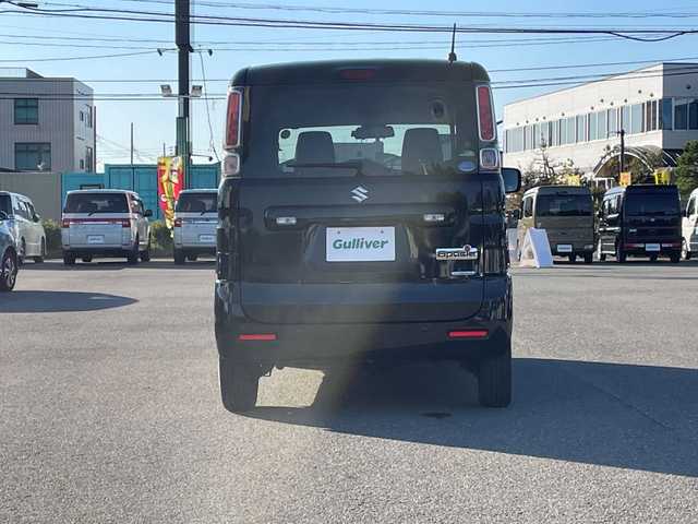 スズキ スペーシア HYBRID G 山形県 2019(令1)年 2.9万km ブルーイッシュブラックパール3 4WD/衝突被害軽減システム/SDナビ/　　【CD　DVD　BT　フルセグ　MSV】/バックカメラ/HIDオートライト/シートヒーター/アイドリングストップ/コーナーセンサー/ドライブレコーダー/レーンキープアシスト/ドアバイザー/ヘッドライトレベライザー/フロアマット/電動格納ミラー/スマートキー