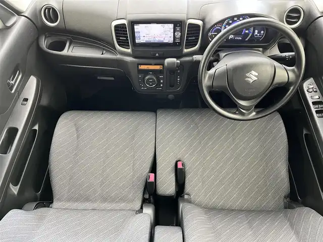 スズキ スペーシア G 滋賀県 2017(平29)年 4.8万km クリスタルホワイトP 社外ナビ/CD/DVD/USB/Bluetooth/ワンセグテレビ/デュアルカメラブレーキサポート/運転席シートヒーター /両側スライドドア/プッシュスタート /スマートキー