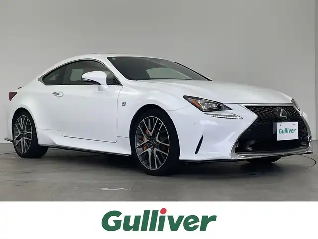 レクサス ＲＣ 200t Fスポーツ 埼玉県 2016(平28)年 4.1万km ホワイトノーヴァガラスフレーク TRDエアロ/TRDマフラー/サンルーフ/赤レザーシート/プリクラッシュセーフティ/シートベンチレーション/パワーシート/ステアリングヒーター/レーダークルーズコントロール/ドライブレコーダー/パドルシフト/純正SDナビ/バックカメラ/オートLEDライト/ビルトインETC/純正19インチアルミホイール