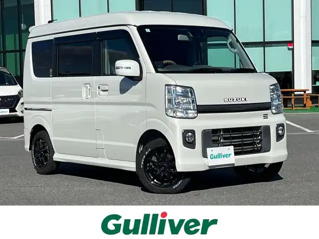 スズキ エブリィ ワゴン PZターボ スペシャル 奈良県 2019(平31)年 6.4万km パールホワイト ｃａｒｒｏｚｚｅｒｉａ７インチナビ（AVIC-RZ99）/（フルセグ／ＢＴ／ＣＤ／ＤＶＤ）/バックカメラ/衝突軽減システム/両側パワースライドドア/オートステップ/レザー調シートカバー/オートライト/電動格納ミラー/ステアリングスイッチ/前後ドライブレコーダー（DRV-630）/ＥＴＣ/G-SPEED14インチAW/保証書/取り扱い説明書/スペアキーX1