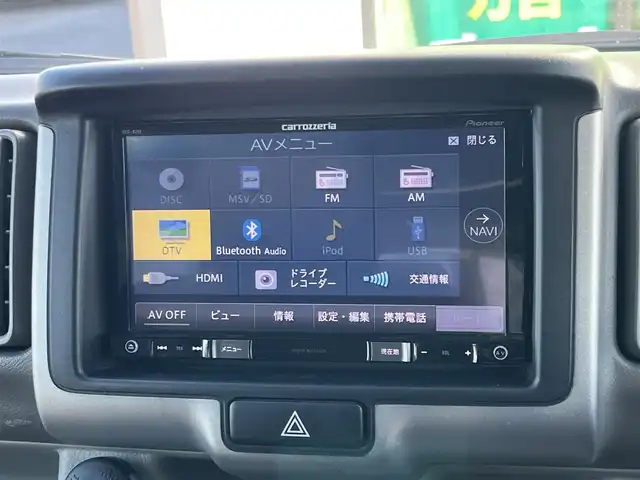 スズキ エブリィ ワゴン PZターボ スペシャル 奈良県 2019(平31)年 6.4万km パールホワイト ｃａｒｒｏｚｚｅｒｉａ７インチナビ（AVIC-RZ99）/（フルセグ／ＢＴ／ＣＤ／ＤＶＤ）/バックカメラ/衝突軽減システム/両側パワースライドドア/オートステップ/レザー調シートカバー/オートライト/電動格納ミラー/ステアリングスイッチ/前後ドライブレコーダー（DRV-630）/ＥＴＣ/G-SPEED14インチAW/保証書/取り扱い説明書/スペアキーX1