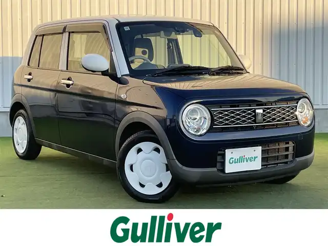 スズキ ラパン S セレクション 香川県 2018(平30)年 6.8万km ノクターンブルーパール/ホワイト2トーン 登録時走行距離：67410km/ディーラーOPカロッツェリア8型ナビ/　CD DVD BT フルセグTV/全方位カメラ/シートヒーター/衝突被害軽減装置/HIDヘッドライト/オートライト/横滑り防止装置/アイドリングストップ/ビルトインETC/ドライブレコーダー/革巻きステアリング/ステアリングスイッチ/プッシュスタート/スマートキー/スペアキー