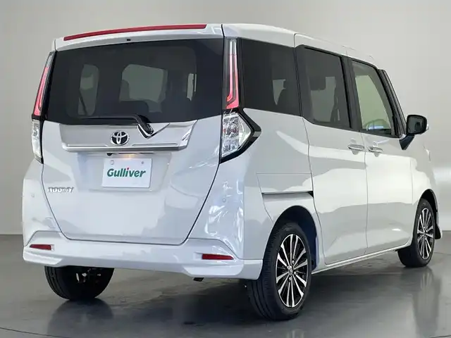 トヨタ ルーミー カスタムG－T 愛知県 2025(令7)年 0.1千km パールホワイトⅢ 登録済未使用車　純正９型ＤＡ　全方位カメラ　禁煙車　フルセグＴＶ　カープレイ　ＨＤＭＩ　スマアシ　衝突軽減装置　追従クルコン　両側パワスラ　ＬＥＤオートライト　コーナーセンサー　電動パーキング　禁煙車