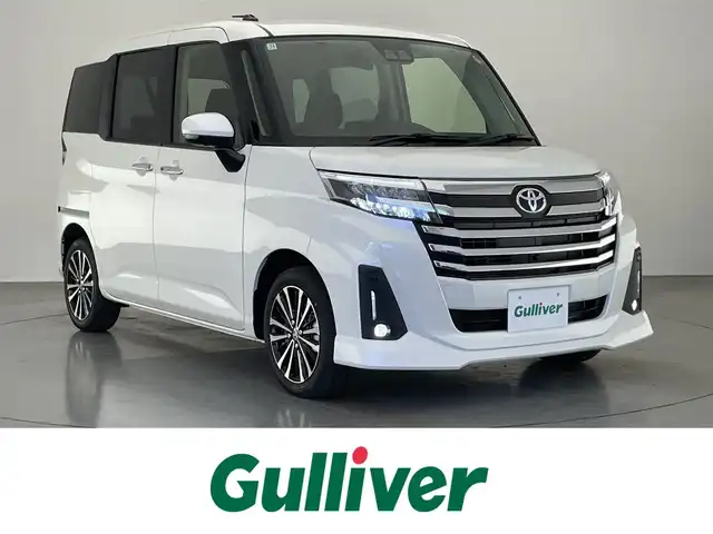 トヨタ ルーミー カスタムG－T 愛知県 2025(令7)年 0.1千km パールホワイトⅢ 登録済未使用車　純正９型ＤＡ　全方位カメラ　禁煙車　フルセグＴＶ　カープレイ　ＨＤＭＩ　スマアシ　衝突軽減装置　追従クルコン　両側パワスラ　ＬＥＤオートライト　コーナーセンサー　電動パーキング　禁煙車