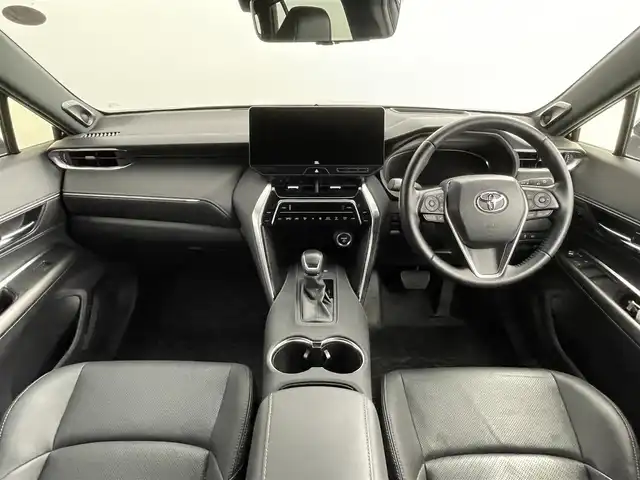 トヨタ ハリアー ハイブリッド Z レザーパッケージ 道央・札幌 2024(令6)年 5.2万km プレシャスブラックパール ・４WD/・12.3型コネクティッドナビ/　BT/USB/Miracast/フルセグ/・パノラミックビューモニター/・デジタルインナーミラー/・純正ドライブレコーダー/・ビルトインETC2.0/・トヨタセーフティセンス/・プリクラッシュセーフティ/・レーダークルーズコントロール/・レーンキープアシスト/・オートハイビーム/・クリアランスソナー/・HUD/・BSM/・RCTA/・PKSB/・RSA/・レザーシート/・前席パワーシート/・シートヒーター/・シートベンチレーション/・ステアリングヒーター/・パワーバックドア/・LEDヘッドライト/・フォグライト/・オートライト/・プッシュスタート/・スマートキー/・純正フロアマット