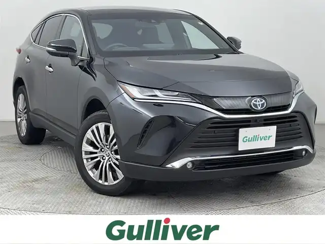 トヨタ ハリアー ハイブリッド Z レザーパッケージ 道央・札幌 2024(令6)年 5.2万km プレシャスブラックパール ・４WD/・12.3型コネクティッドナビ/　BT/USB/Miracast/フルセグ/・パノラミックビューモニター/・デジタルインナーミラー/・純正ドライブレコーダー/・ビルトインETC2.0/・トヨタセーフティセンス/・プリクラッシュセーフティ/・レーダークルーズコントロール/・レーンキープアシスト/・オートハイビーム/・クリアランスソナー/・HUD/・BSM/・RCTA/・PKSB/・RSA/・レザーシート/・前席パワーシート/・シートヒーター/・シートベンチレーション/・ステアリングヒーター/・パワーバックドア/・LEDヘッドライト/・フォグライト/・オートライト/・プッシュスタート/・スマートキー/・純正フロアマット