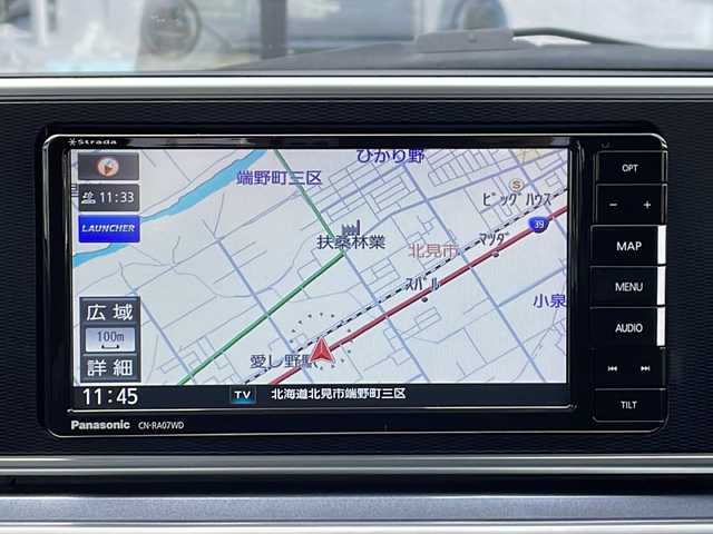 ダイハツ キャスト アクティバ G ターボ SAⅡ 道東・釧路十勝 2016(平28)年 7.5万km パールホワイトⅢ ・4WD/・社外メモリナビ(CN-RA07WD)/（BT/DVD/CD/SD/USB/AM/FM/フルセグ)/・バックカメラ/・衝突被害軽減システム/・車線逸脱警報/・横滑り防止装置/・アイドリングストップ/・ダウンヒルアシストコントロール/・スマートキー×2/・純正エンジンスターター/・プッシュスタート/・LEDヘッドライト/・オートライト/・フォグランプ/・ISO FIX