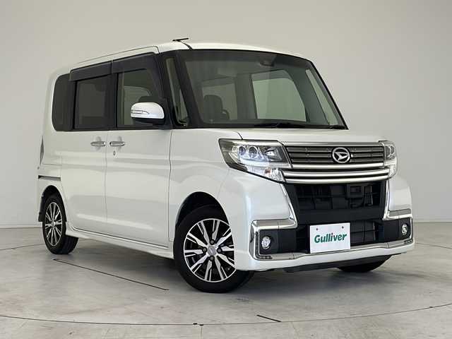 ダイハツ タント カスタム X トップED SAⅡ 愛知県 2016(平28)年 4.4万km パールホワイトⅢ 衝突軽減システム/SDナビ/パワースライドドア/フルセグ/CD/DVD/Bluetooth/バックカメラ/コーナーセンサー/純正アルミホイール/LEDヘッドライト/ステアリングスイッチ/スマートキー/プッシュスタート