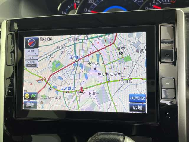 ダイハツ タント カスタム RS SA 愛知県 2014(平26)年 12.1万km タングステングレーM 純正ナビ/・Bluetooth/・SD録音/・CD/DVD/・フルセグテレビ　/バックカメラ/両側パワースライドドア/スマートキー/衝突軽減ブレーキ/ＥＴＣ/フロアマット/スペアキー/ＬＥＤヘッドライト/オートライト
