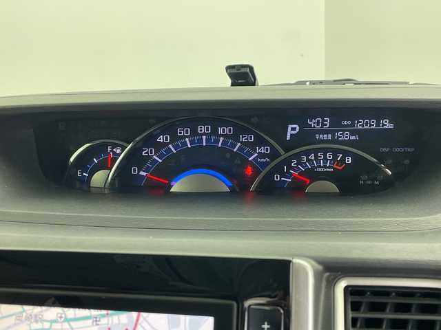 ダイハツ タント カスタム RS SA 愛知県 2014(平26)年 12.1万km タングステングレーM 純正ナビ/・Bluetooth/・SD録音/・CD/DVD/・フルセグテレビ　/バックカメラ/両側パワースライドドア/スマートキー/衝突軽減ブレーキ/ＥＴＣ/フロアマット/スペアキー/ＬＥＤヘッドライト/オートライト