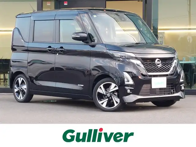 日産 ルークス HWS Gターボ プロパイロットED 東京都 2020(令2)年 3.3万km ブラック 純正ナビ/フルセグ/アラウンドビューモニター/ETC/ドライブレコーダー/プロパイロット/両側パワースライドドア/衝突軽減ブレーキ/レーンキープアシスト/レーダークルーズコントロール/コーナーセンサー/スマートキー