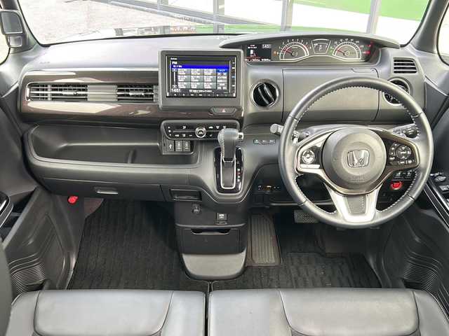 ホンダ Ｎ ＢＯＸ カスタム G L ターボ ホンダセンシング 岐阜県 2019(令1)年 1.6万km プレミアムグラマラスブロンズP 登録時走行距離15840km/社外ナビ/バックモニター/ハーフレザーシート/両側パワースライドドア/プッシュスタート/ホンダセンシング/シートヒーター/ビルトインETC/禁煙車/ドアバイザー/LEDヘッドライト/スマートキー/オートエアコン/ターボ車/レーンキープアシスト/クルーズコントロール/オートライト/純正アルミ/純正フロアマット