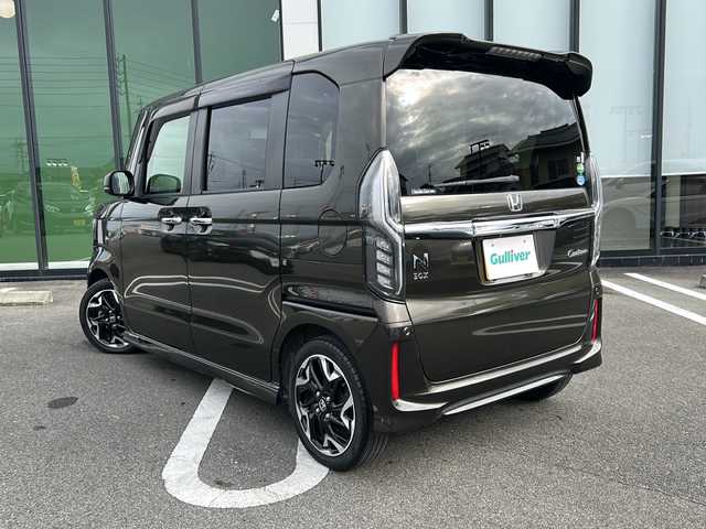 ホンダ Ｎ ＢＯＸ カスタム G L ターボ ホンダセンシング 岐阜県 2019(令1)年 1.6万km プレミアムグラマラスブロンズP 登録時走行距離15840km/社外ナビ/バックモニター/ハーフレザーシート/両側パワースライドドア/プッシュスタート/ホンダセンシング/シートヒーター/ビルトインETC/禁煙車/ドアバイザー/LEDヘッドライト/スマートキー/オートエアコン/ターボ車/レーンキープアシスト/クルーズコントロール/オートライト/純正アルミ/純正フロアマット