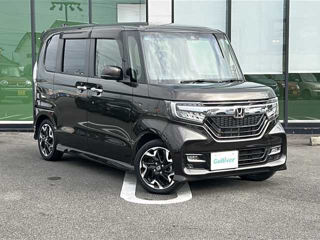 ホンダ Ｎ ＢＯＸ カスタム G L ターボ ホンダセンシング 岐阜県 2019(令1)年 1.6万km プレミアムグラマラスブロンズP 登録時走行距離15840km/社外ナビ/バックモニター/ハーフレザーシート/両側パワースライドドア/プッシュスタート/ホンダセンシング/シートヒーター/ビルトインETC/禁煙車/ドアバイザー/LEDヘッドライト/スマートキー/オートエアコン/ターボ車/レーンキープアシスト/クルーズコントロール/オートライト/純正アルミ/純正フロアマット