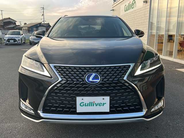 レクサス ＲＸ 450h バージョンL 香川県 2020(令2)年 6.7万km グラファイトブラックガラスフレーク 純正メーカーナビ（フルセグ/DVD/CD/BT）/パノラミックビューモニター/サンルーフ/ブラインドスポットモニター/ヘッドアップディスプレイ/パワーバックドア/全席パワーシート/シートヒーター/エアシート/コーナーセンサー/ステアリングヒーター/ETC/ドライブレコーダー