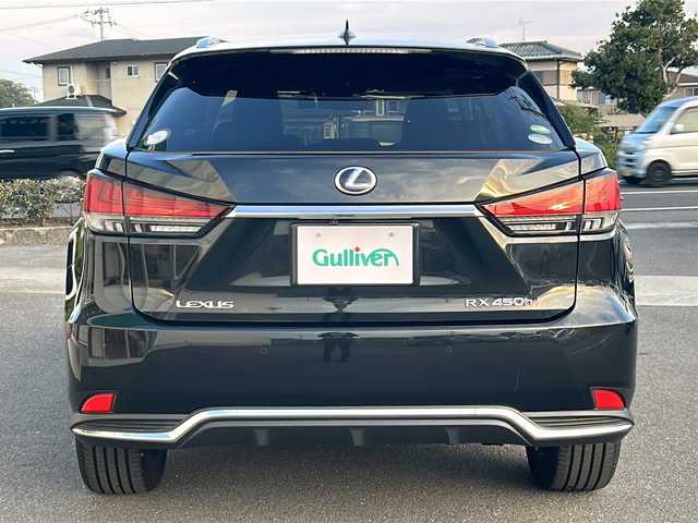 レクサス ＲＸ 450h バージョンL 香川県 2020(令2)年 6.7万km グラファイトブラックガラスフレーク 純正メーカーナビ（フルセグ/DVD/CD/BT）/パノラミックビューモニター/サンルーフ/ブラインドスポットモニター/ヘッドアップディスプレイ/パワーバックドア/全席パワーシート/シートヒーター/エアシート/コーナーセンサー/ステアリングヒーター/ETC/ドライブレコーダー