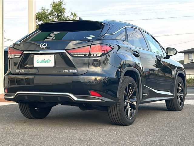レクサス ＲＸ 450h バージョンL 香川県 2020(令2)年 6.7万km グラファイトブラックガラスフレーク 純正メーカーナビ（フルセグ/DVD/CD/BT）/パノラミックビューモニター/サンルーフ/ブラインドスポットモニター/ヘッドアップディスプレイ/パワーバックドア/全席パワーシート/シートヒーター/エアシート/コーナーセンサー/ステアリングヒーター/ETC/ドライブレコーダー