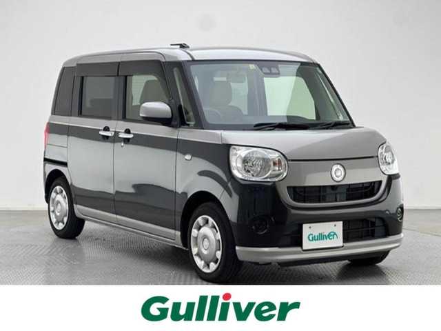 ダイハツ ムーヴ キャンバス X SA Ⅲ 兵庫県 2018(平30)年 4.6万km スムースグレーマイカメタリック/ブラックマイカメタリック 2トーン スマートアシストIII/純正CDチューナー/(AM＆FM＆CD＆AUX）/両側パワースライドドア/オートライト＆ハイビーム/スマートキー/プッシュスタート/電動格納ミラー/Aストップ/社外フロアマット/スペアキー有り