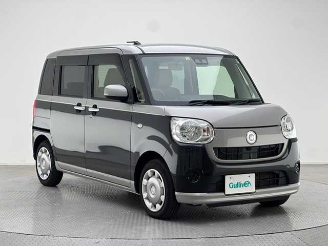 ダイハツ ムーヴ キャンバス X SA Ⅲ 兵庫県 2018(平30)年 4.6万km スムースグレーマイカメタリック/ブラックマイカメタリック 2トーン スマートアシストIII/純正CDチューナー/(AM＆FM＆CD＆AUX）/両側パワースライドドア/オートライト＆ハイビーム/スマートキー/プッシュスタート/電動格納ミラー/Aストップ/社外フロアマット/スペアキー有り