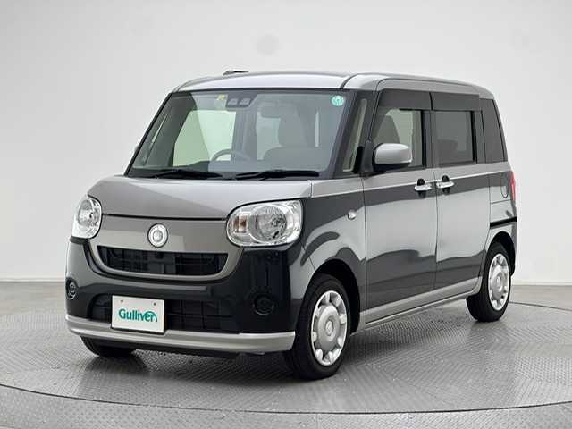 ダイハツ ムーヴ キャンバス X SA Ⅲ 兵庫県 2018(平30)年 4.6万km スムースグレーマイカメタリック/ブラックマイカメタリック 2トーン スマートアシストIII/純正CDチューナー/(AM＆FM＆CD＆AUX）/両側パワースライドドア/オートライト＆ハイビーム/スマートキー/プッシュスタート/電動格納ミラー/Aストップ/社外フロアマット/スペアキー有り