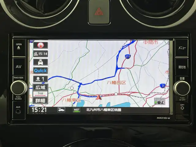 日産 ノート e－パワー メダリスト 福岡県 2019(令1)年 4.4万km ガーネットレッド 純正ナビ（フルセグＴＶ）　/全方位カメラ　/デジタルインナーミラー　/ＥＴＣ　/ナビ連動前方ドライブレコーダー　/インテリジェントクルコン　/コーナーセンサー　/エマージェンシーブレーキ　/レーンキープ　/ハーフレザー　/ＬＥＤヘッドライト