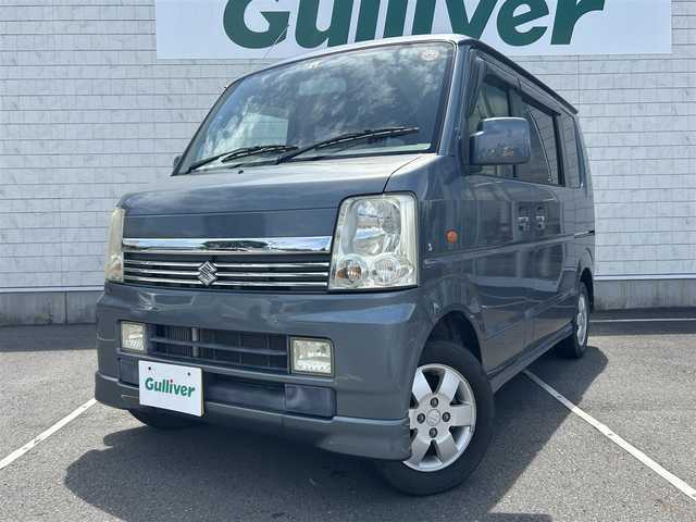 スズキ エブリィ ワゴン PZターボ 静岡県 2006(平18)年 10.4万km アズールグレーパールメタリック ワンオーナー /純正CDオーディオ/（AM/FM/CD/MD）/片側パワースライドドア /リモコンキー/スペアキー（板キー）/オートエアコン/純正１３インチアルミホイール/純正フロアマット/電格ミラー/フォグランプ/取り扱い説明書/保証書